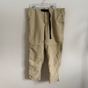 The North Face Paramount Trail Convertible Hiking Pants Men 40x30 Tan Nylon Tech